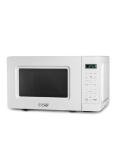 Commercial Chef 0.7 Cu. Ft. Countertop Microwave Oven, Touch Controls with Digital LED Display, 700W Small Microwave with 10” Turntable Plate, Push Button Door, 10 Power Levels, CHM7MW, White