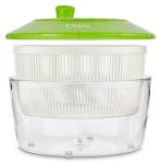 Ozeri Italian Made Fresca Salad Spinner and Serving Bowl, BPA-Free, Green, 4.4 qt