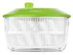 Ozeri Italian Made Fresca Salad Spinner and Serving Bowl, BPA-Free, Green, 4.4 qt