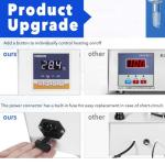 VOEDOR 85-2 Digital Display Magnetic Stirrer with 4 Magnetic Stir Bars – Magnetic Stirrer Hot Plate, 0-2000 RPM Lab Stirring System with Temperature Probe, Stainless Steel Plate & Stand Support