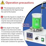 VOEDOR 85-2 Digital Display Magnetic Stirrer with 4 Magnetic Stir Bars – Magnetic Stirrer Hot Plate, 0-2000 RPM Lab Stirring System with Temperature Probe, Stainless Steel Plate & Stand Support