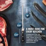 Cutluxe Honing Rod, Professional Knife Sharpener Rod – 10" Honing Steel – Ergonomic Handle Design, Grilling Gifts for Men – Artisan Series