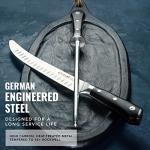 Cutluxe Honing Rod, Professional Knife Sharpener Rod – 10" Honing Steel – Ergonomic Handle Design, Grilling Gifts for Men – Artisan Series