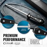 Cutluxe Honing Rod, Professional Knife Sharpener Rod – 10" Honing Steel – Ergonomic Handle Design, Grilling Gifts for Men – Artisan Series