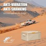 Alpicool KM15 Portable Freezer, 12 Volt Car Refrigerator, 17 Quart (15.9 Liter) Fast Cooling Fridge, 12/24V DC and 100-240V AC for Outdoor, Camping, RV, Truck