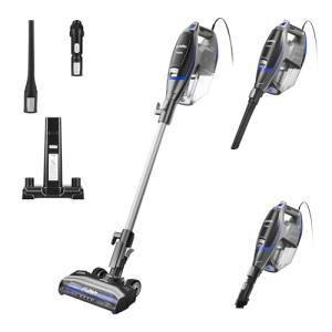 Eureka Corded Stick Vacuum Cleaner for Home Pet Hair, Lightweight Vacuum Cleaner with Powerful Suction for Carpet Tile and Hard Floor, Blue, NES520BL 2-in-1 Flash Handheld Vac