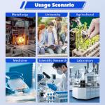 VOEDOR 85-2 Digital Display Magnetic Stirrer with 4 Magnetic Stir Bars – Magnetic Stirrer Hot Plate, 0-2000 RPM Lab Stirring System with Temperature Probe, Stainless Steel Plate & Stand Support