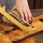 Sanyakti Serrated Bread Knife, Bread Slicer for Homemade Bread, Premium Wooden Handle Stainless Steel Saw Sourdough Bread Knife Simple Use 14.5 in (Updated Version)