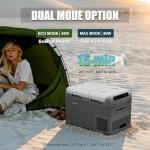 zcamp GES35 Portable Freezer,Dual Zone 12 Volt Car Refrigerator,25QT(24L) 12v cooler Fast Cooling Fridge, with 12/24V DC 100-240V AC for Camping, Outdoor, Travel, RV, Truck