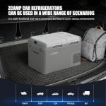 zcamp GES35 Portable Freezer,Dual Zone 12 Volt Car Refrigerator,25QT(24L) 12v cooler Fast Cooling Fridge, with 12/24V DC 100-240V AC for Camping, Outdoor, Travel, RV, Truck