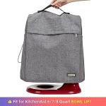 HOMEST Stand Mixer Dust Cover Compatible with KitchenAid 6/7/8 Quart Bowl Lift, Zipper Pocket for Various Kitchen Appliance Accessories, Grey (Patent Design)