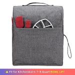 HOMEST Stand Mixer Dust Cover Compatible with KitchenAid 6/7/8 Quart Bowl Lift, Zipper Pocket for Various Kitchen Appliance Accessories, Grey (Patent Design)