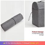 HOMEST Stand Mixer Dust Cover Compatible with KitchenAid 6/7/8 Quart Bowl Lift, Zipper Pocket for Various Kitchen Appliance Accessories, Grey (Patent Design)