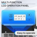 ICEPURE 15“ Under Counter Ice Maker, Built-in/Commercial Ice Machine with Drain Pump, 90 Lbs/24H, Auto-Cleaning, 24H Timer, 26Lbs Storage, Stainless Steel, Perfect for Commercial & Home