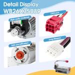 Upgrade WB26X35089 Wall Oven Lower Cooling Fan Compatible with GE Oven, Replacement Part WB26X23613 AP6980441