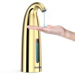 Greatmay Convenient Automatic Soap Dispenser,4 Adjustable Levels Touchless Hand Sanitizer Pump with Infrared Sensor, Countertop Electric Dispenser for Bathroom,Kitchen