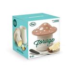Genuine Fred FORAGE Mushroom Butter Storage Container, Unique Kitchen Accessory for Storing and Serving Butter, Fun and Functional Design