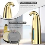 Greatmay Convenient Automatic Soap Dispenser,4 Adjustable Levels Touchless Hand Sanitizer Pump with Infrared Sensor, Countertop Electric Dispenser for Bathroom,Kitchen