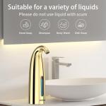 Greatmay Convenient Automatic Soap Dispenser,4 Adjustable Levels Touchless Hand Sanitizer Pump with Infrared Sensor, Countertop Electric Dispenser for Bathroom,Kitchen