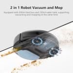 Robot Vacuum Cleaner, Smart Robotic Vacuum Wi-Fi Connected, App Control, Compatible with Alexa and Google Assistant, Automatic Self-Charging Robot Vacuum Perfect for Pet Hair, Carpets and Hard Floors