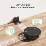 Robot Vacuum Cleaner, Smart Robotic Vacuum Wi-Fi Connected, App Control, Compatible with Alexa and Google Assistant, Automatic Self-Charging Robot Vacuum Perfect for Pet Hair, Carpets and Hard Floors