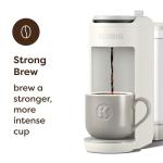 Keurig K-Mini Mate Plus Single-Serve K-Cup Pod Coffee Maker, Compact, 3 Cup Sizes, Brew Over Ice and Strong Button Features, 50 oz Removable Reservoir, Warm Stone