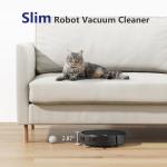 Robot Vacuum Cleaner, Smart Robotic Vacuum Wi-Fi Connected, App Control, Compatible with Alexa and Google Assistant, Automatic Self-Charging Robot Vacuum Perfect for Pet Hair, Carpets and Hard Floors