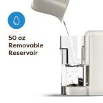 Keurig K-Mini Mate Plus Single-Serve K-Cup Pod Coffee Maker, Compact, 3 Cup Sizes, Brew Over Ice and Strong Button Features, 50 oz Removable Reservoir, Warm Stone