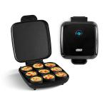 Dash Family Size Egg Bite Maker - Electric Egg Bite Maker with Non-Stick Silicone Cups - Space-Saving Design & Quick Cleanup - Make Sandwiches, Healthy Snacks & Desserts - 9 Servings, Black