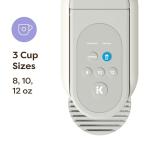 Keurig K-Mini Mate Plus Single-Serve K-Cup Pod Coffee Maker, Compact, 3 Cup Sizes, Brew Over Ice and Strong Button Features, 50 oz Removable Reservoir, Warm Stone