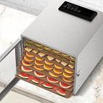 6 Pack Silicone Dehydrator Trays Compatible with Cosori CP267-FD, Nonstick Silicone Drye Sheets with Edge, Multi-purpose Reusable for Jerky, Fruit, Meat, Herbs, Vegetables, Crackers