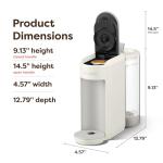 Keurig K-Mini Mate Plus Single-Serve K-Cup Pod Coffee Maker, Compact, 3 Cup Sizes, Brew Over Ice and Strong Button Features, 50 oz Removable Reservoir, Warm Stone