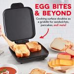 Dash Family Size Egg Bite Maker - Electric Egg Bite Maker with Non-Stick Silicone Cups - Space-Saving Design & Quick Cleanup - Make Sandwiches, Healthy Snacks & Desserts - 9 Servings, Black
