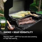 Masterbuilt AutoIgnite 545 Digital Charcoal Grill and Smoker Combo for Easy Grilling, Digital Control, App, Sear Plate, Mini Hopper and 545 BBQ Cooking Square In. in Black