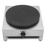 JINHZIXIU 16Inch Gas Crepe Maker Commercial Pancake Maker Stainless Steel Flat Plate Crepe Griddle Pancake Making Machine with Drawer & Scraper for Restaurant, Canteen