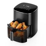 NEWBULIG Air Fryer, 6QT Square Airfryer with Visual Window, 400℉ Fast Heating Air Fryers Oven with Timer, Auto-Off, Non Toxic & Non Stick, Multiple 12 Modes for Roast, Bake, Dehydrate, Fry, Reheat