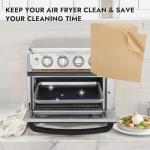 BYKITCHEN 11 x 9in Air Fryer Parchment Paper Sheet Liners Compatible with Breville Smart Oven Air Fryer Pro BOV900BSS/ Cuisinart Airfryer Toaster Oven, Airfryer Toaster Combo Accessories(120pcs)
