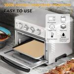 BYKITCHEN 11 x 9in Air Fryer Parchment Paper Sheet Liners Compatible with Breville Smart Oven Air Fryer Pro BOV900BSS/ Cuisinart Airfryer Toaster Oven, Airfryer Toaster Combo Accessories(120pcs)