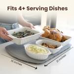 Plateful Warming Mat for Food - Food Warming Mat for Buffets Party, Electric Heating Trays/Pad Warmer for Countertop, Warm Tray to Keep Plates Hot for Kitchen, Party