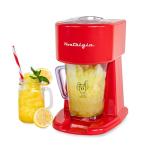 Nostalgia Retro 40-Ounce Frozen Beverage Station - Slushie Machine and Ice Shaver with Automatic Mixing for Soda, Cocktails and Margaritas - Easy & Safe Use - Red