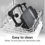 Hamilton Beach Durathon Reversible Ceramic Skillet, 12"x15" Removable Reversible Pan, R25824 (Renewed)