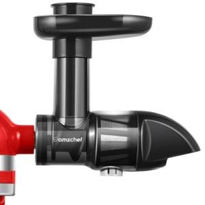 Masticating Juicer Attachment for All Kitchen Aid Stand Mixers, Easy to Clean Slow Juicing Parts, Cold Press Accessories for Fruits & Vegetables, Machine not Included, Black