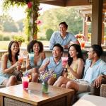 Nostalgia Retro 40-Ounce Frozen Beverage Station - Slushie Machine and Ice Shaver with Automatic Mixing for Soda, Cocktails and Margaritas - Easy & Safe Use - Red