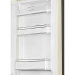 Smeg FAB32 Retro Refrigerator-Freezer – 50s Style Fridge with Bottom Freezer, No-Frost, LED Display & Lighting, LifePlus Zone, Multi-Airflow – 12.2 cu ft – Made in Italy - White