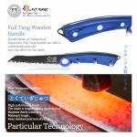 XYJ Kitchen Knife Set with Bag, High-Carbon Steel Forged Blades, Full Tang Knives, Meat Cleaver Butcher, Slicing Cooking Chef Knife, Pakkawood Handle, Includes Honing Steel, Scissors, Gloves