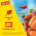 Glad Zipper Food Storage Zipper Bags - Gallon - 20 Count