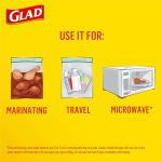 Glad Zipper Food Storage Zipper Bags - Gallon - 20 Count
