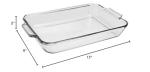 Anchor Hocking 81935OBL11 Oven Basics Bake Dish, 3 quart, Clear