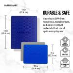 Farberware Flexible Kitchen Cutting Mat Set - Made in the USA - Cross-Contamination Prevention, 8x10 and 11x14 Inches, Non-Slip Design - Easy-Care Kitchen Essential, 4-Piece