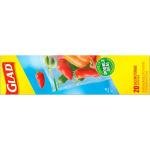 Glad Zipper Food Storage Zipper Bags - Gallon - 20 Count